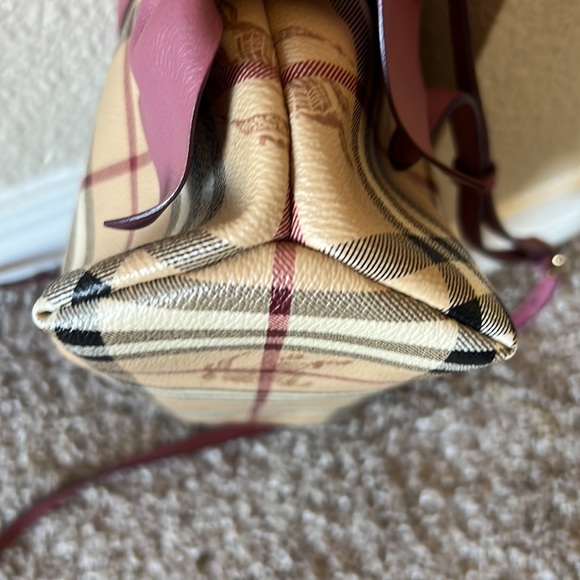 Burberry Haymarket bow tie cross body bag pink - Picture 8 of 9